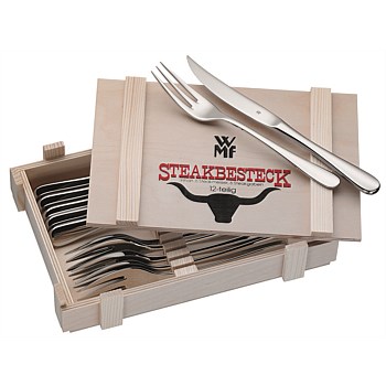 Steak Set 12pce Wooden Box