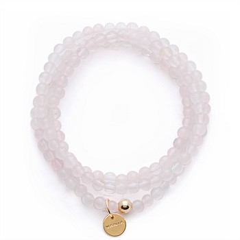 Amuleto Wrap Bracelet Rose Quartz 4mm