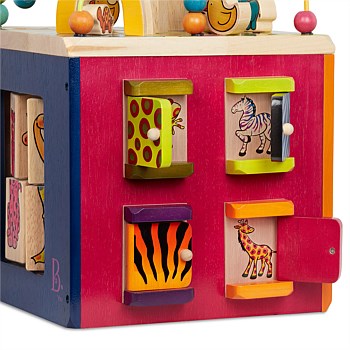 Zany Zoo Wooden Activity Cube