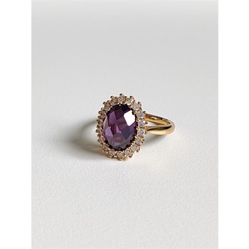 Chrysanthemum Ring - Amethyst