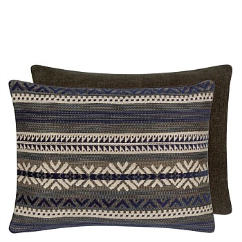 Mountain Pass Stripe Winter Cushion