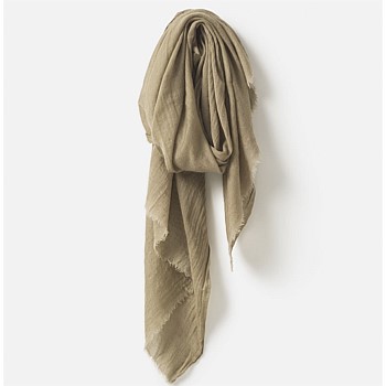 Lilian Wool Silk Scarf Fennel