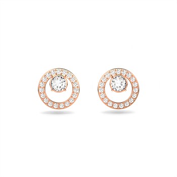 Swarovski Constella Pierced Earrings, Rose Gold