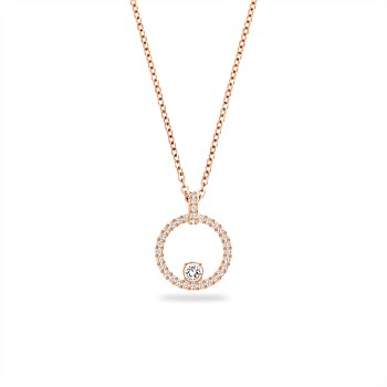 Swarovski Constella Circle Pendant, Rose  gold