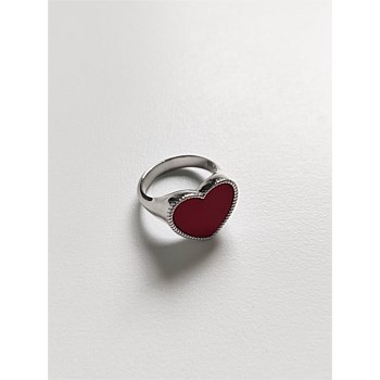 Valencia Heart Ring in Silver