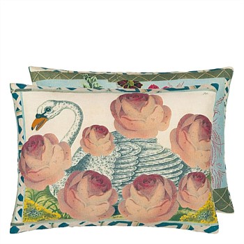 Swan Floral Sepia Cushion