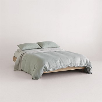 Flax Linen Duvet Cover - Laurel