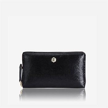 Seville Medium Zip Around Purse in Midnight