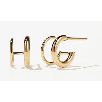 Hera Double Hoops