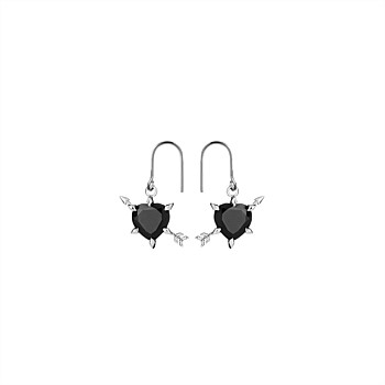 Cupid''s Arrow & Heart Earrings