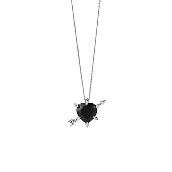 Cupid''s Arrow & Heart Necklace