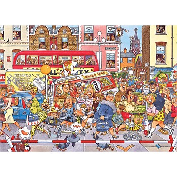 Retro Wasgij Original 3 500 XL Piece Jigsaw Puzzle Full Monty Fever