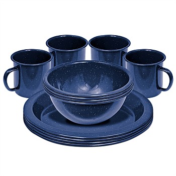 Dinnerset 4 Person Enamel