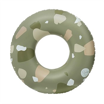 Terrazzo Olive Oversized Pool Tube