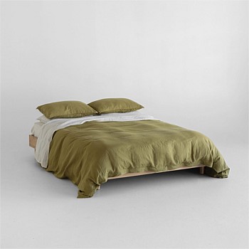 Flax Linen Duvet Cover - Willow