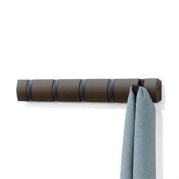 Flip Wall Mounted Coat Rack 5 Hook