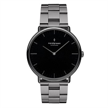 Native 40mm Gunmetal Black Wristwatch