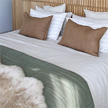 Flax Linen Duvet Cover - Oatmeal