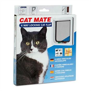 Petmate 4 Way Locking Wood Fitting Cat Door