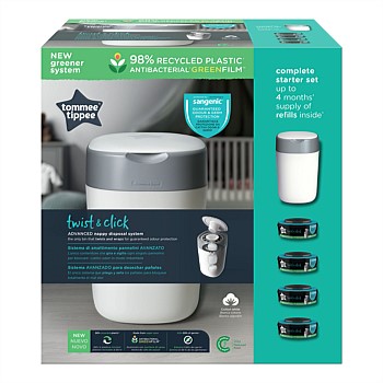 Twist & Click Nappy Disposal Bin + 4 Refill