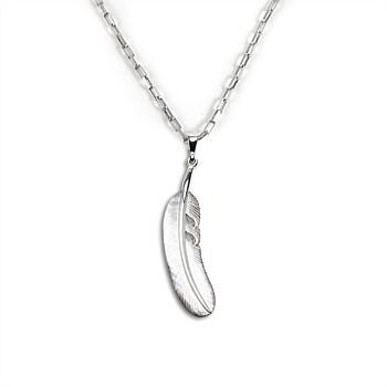 Mother of Pearl Feather Charm