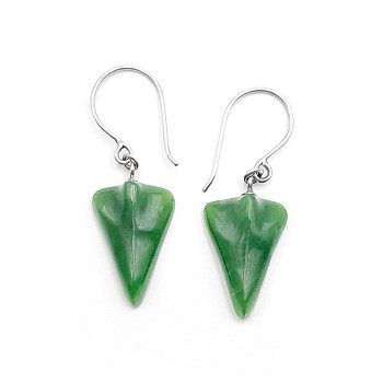 Pounamu Jet Plane Earrings