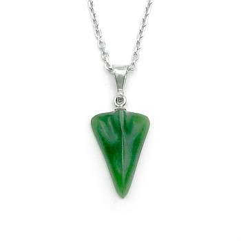 Pounamu Jet Plane Charm Pendant