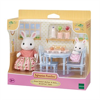 Snow Rabbit Mother & Baby Breakfast Table