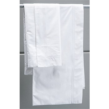 Livorno White/White Flat Sheet