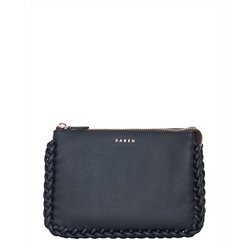 Tilly's Big Sis Crossbody Black Plaited Edge