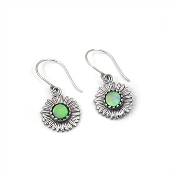 Paua Daisy Earrings