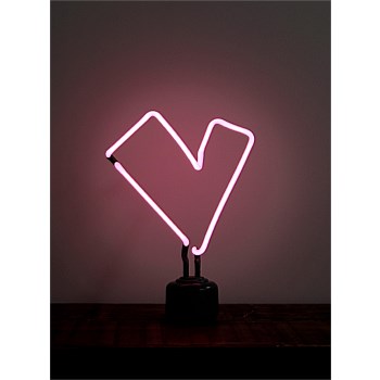 Somekind - Neon 'Heart' Wood Pink