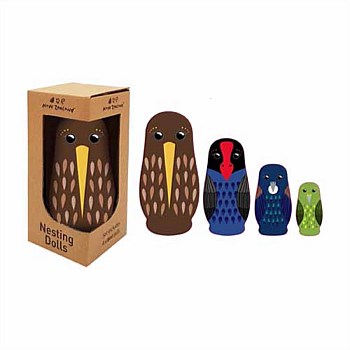 NZ Nesting Dolls Birds 4pcs