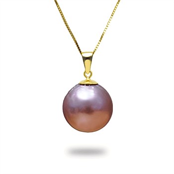 11-12mm Baroque Purple Freshwater Pearl Pendant