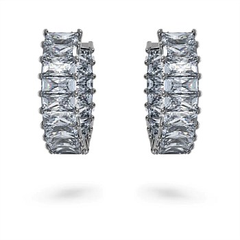 Matrix Hoop Earrings Baguette