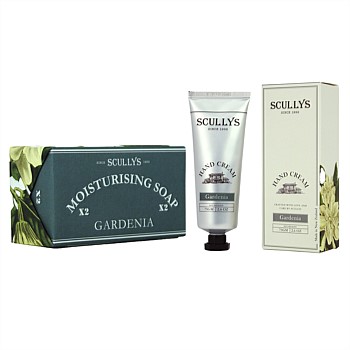 White Gardenia 3 Piece Set Soap + Hand Cream