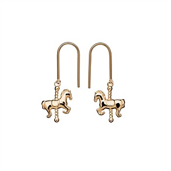 Mini Carousel Horse Earrings