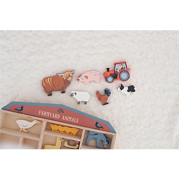 1 piece Farmyard Animals CDU Set