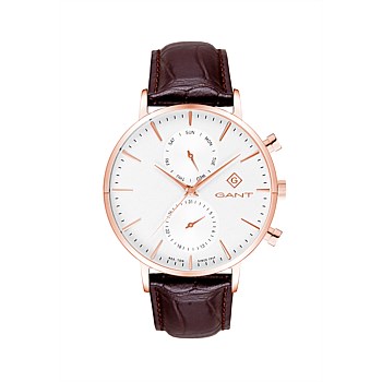 Park Hill Day-Date II-IPR Men's White-Strap G121006 Watch