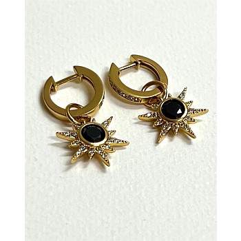 Sun Goddess Earrings - Gold