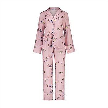 Catalina Pink Butterfly Viscose Set