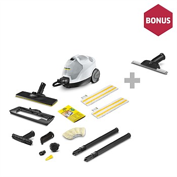 White Edition Steam Cleaner SC4 Iron Plug Bundle