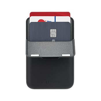 Magnetic Flip Wallet MagSafe Black Leather