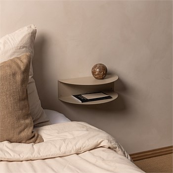 Fold Bedside Table 400 - Limestone