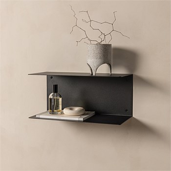 Fold Double Shelf 400 - Black