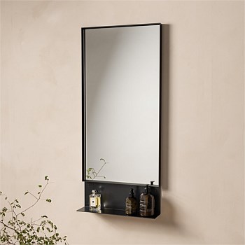 Fold Ledge Mirror - Black