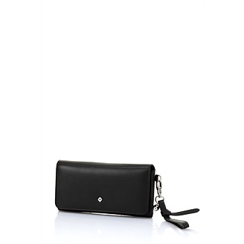 Serena Leather Clutch Wallet 10cc + 2 Zip