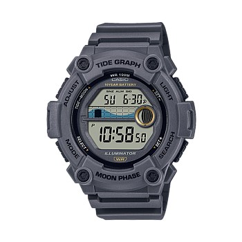 Grey Digital 100 Metre Water Resistant Tide Watch