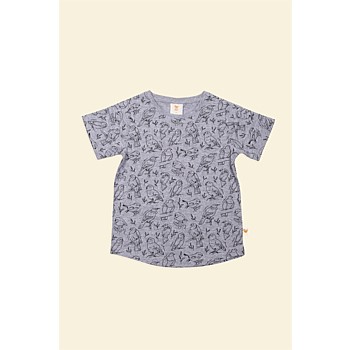 Weka Kids Tee - Bird Print