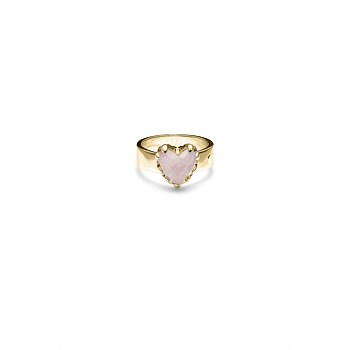 Love Claw Ring Rose Quartz